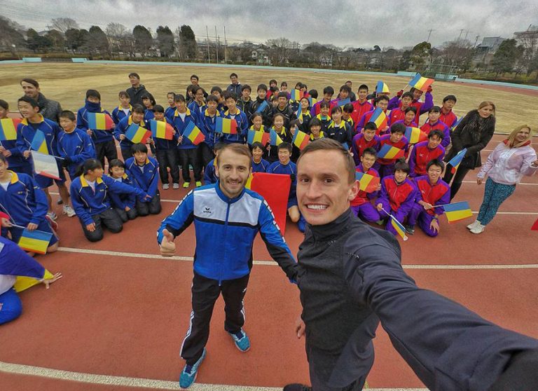 Nicolae Soare și Alexandru Corneschi, în Japonia, la MAtsudo